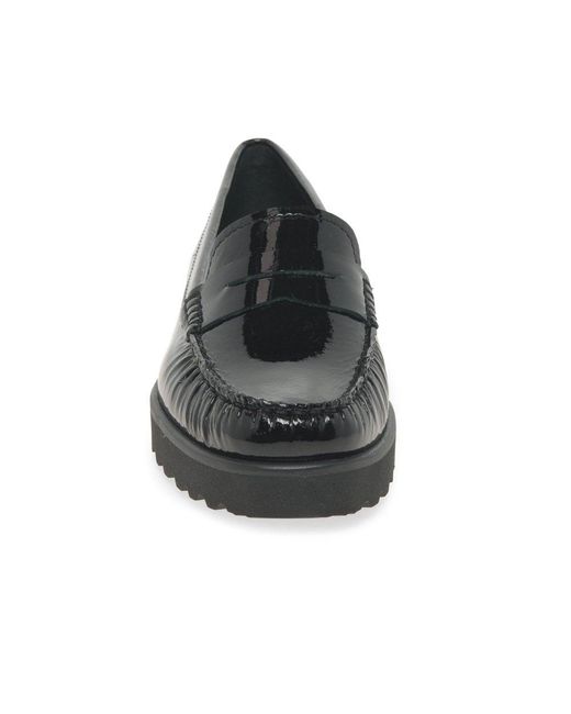 Charles Clinkard Black Port 2 Penny Style Loafers