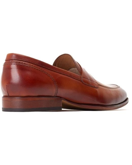 Base London Brown Bruno Penny Loafer for men