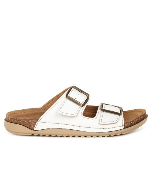 Lotus Brown Trento Sandals
