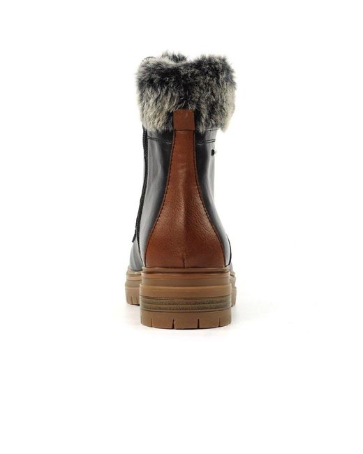 Lunar Black Bernice Ankle Boots