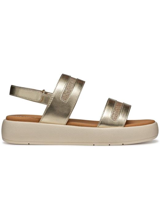 Geox Brown D Camalei Sandals