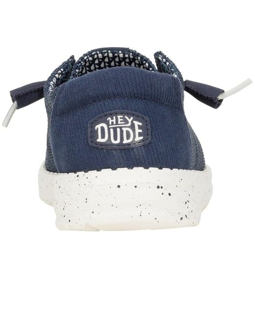 HeyDude Blue Wendy Stretch Sox Slip On Shoes