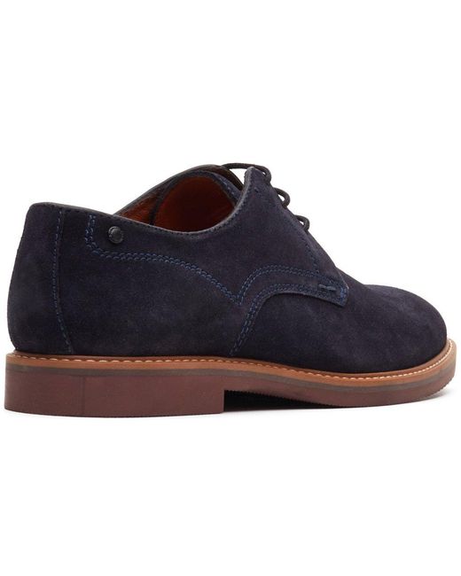 Base London Blue Strand Lace Up Shoes for men