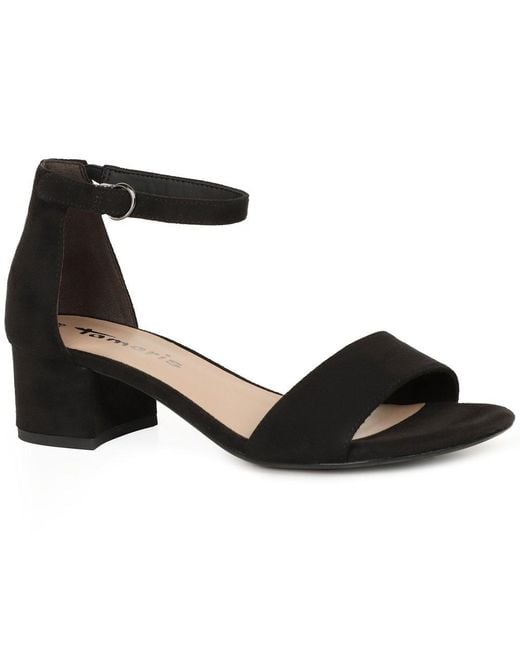 Tamaris Black Gardenia Dress Sandals