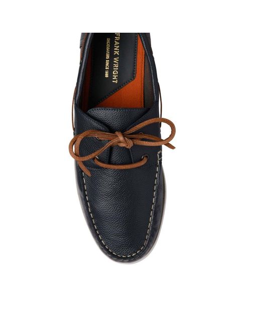 Frank Wright Blue Reaney Boat Shoes for men