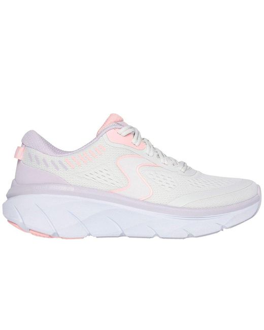 Skechers White D&Apos;Lux Walker 2.0 Active Pace Trainers
