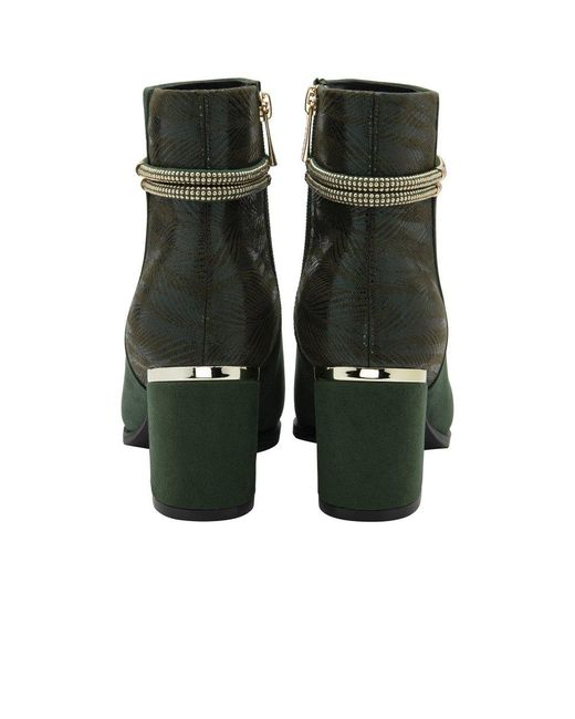 Lotus Green Nerinda Ankle Boots