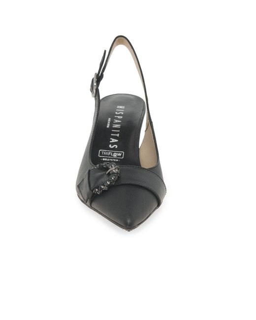 Hispanitas Black Manuela Open Court Shoes