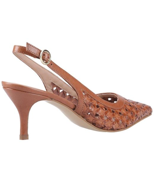 Hush Puppies Brown Dalia Kitten Slingback Court Shoes