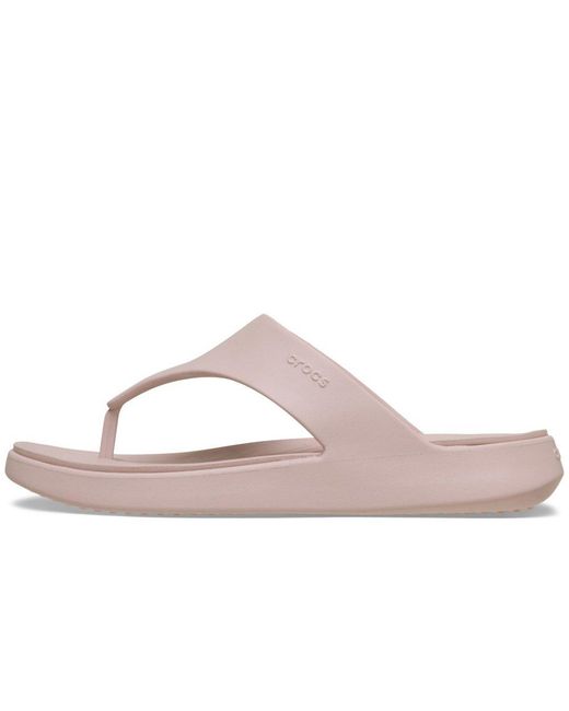 CROCSTM Pink Getaway Triangle Flip Sandals