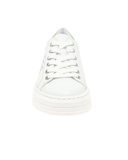 Rieker White Lucky Trainers