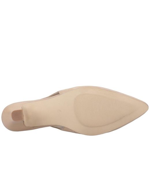 Hush Puppies Natural Nahla Kitten Slingback Court Shoes