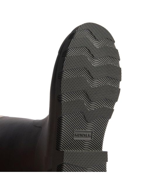 Hunter Black Field Downpour Wellingtons