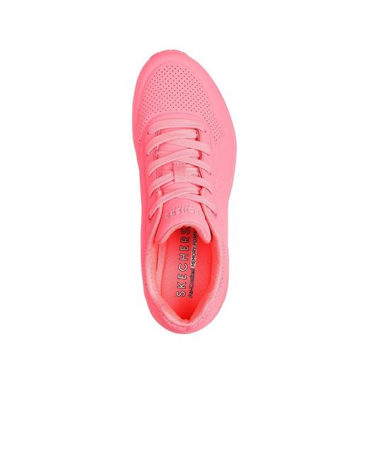 Skechers Pink Uno Stand On Air Trainers Size: 3