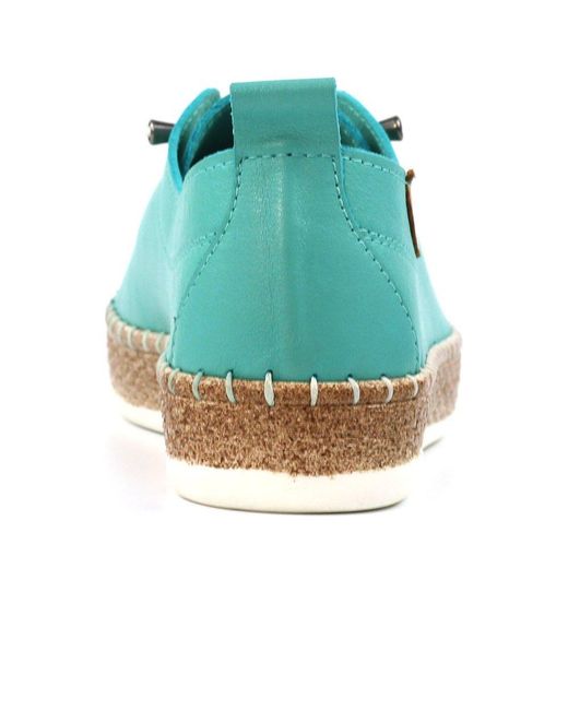 Lunar (GRS) Blue Evie Plimsoll Trainers