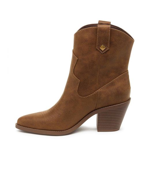Rocket Dog Brown Feather Ankle Boots