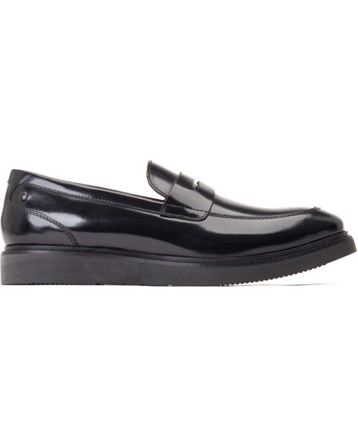 Base London Blue Sid Penny Loafers for men