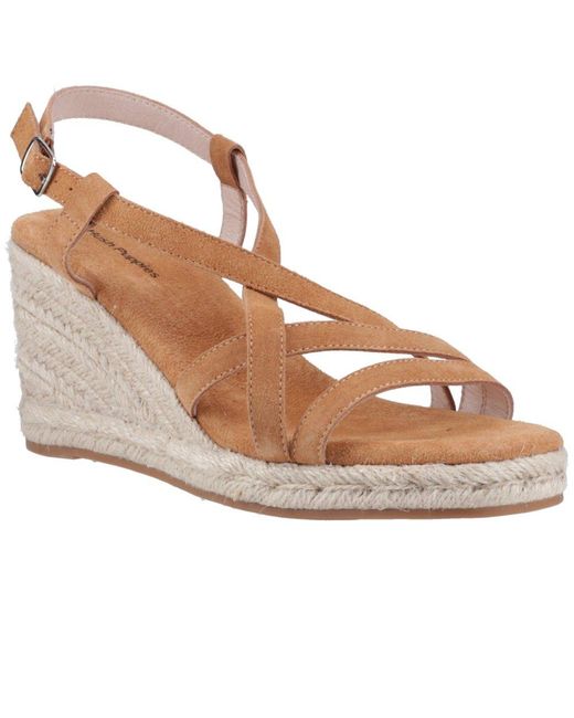 Hush Puppies Metallic Jenny Espadrille Wedge Sandals