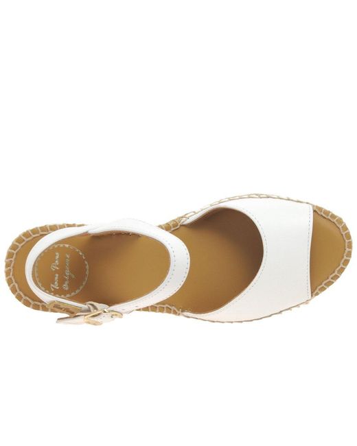 Toni Pons White Sia-P Wedge Heel Espadrille Sandals