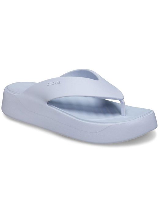 CROCSTM Blue Getaway Platform Flip Sandals