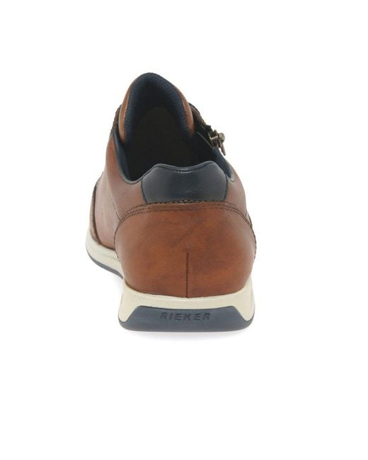 Rieker Brown Marker Trainers for men
