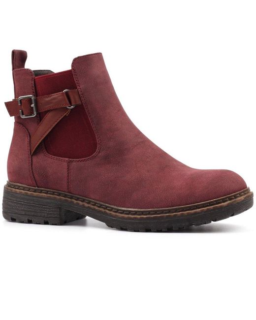 Lunar Purple Morris Ankle Boots