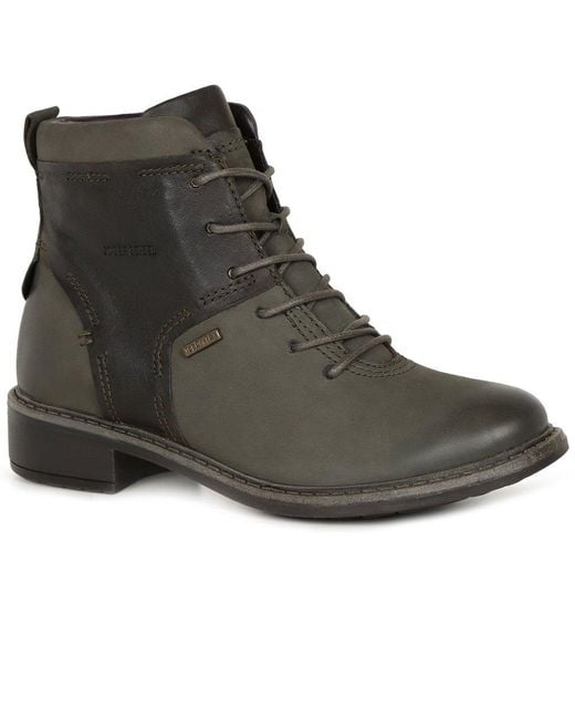 Josef Seibel Black Selena 50 Waterproof Ankle Boots Colour: Tanne ()