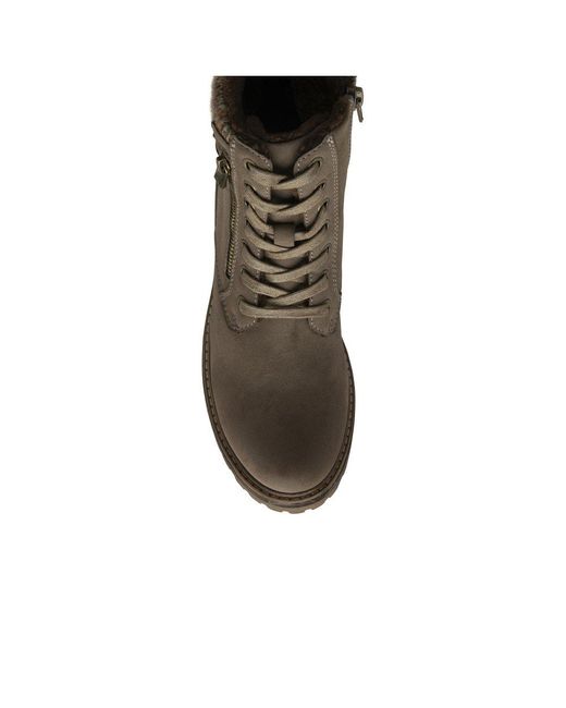 Lotus Brown Stefani Ankle Boots