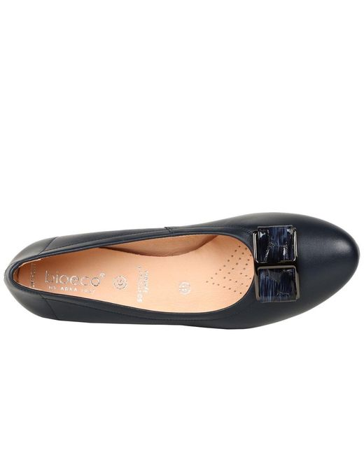 Bioeco Blue Eloise Court Shoes