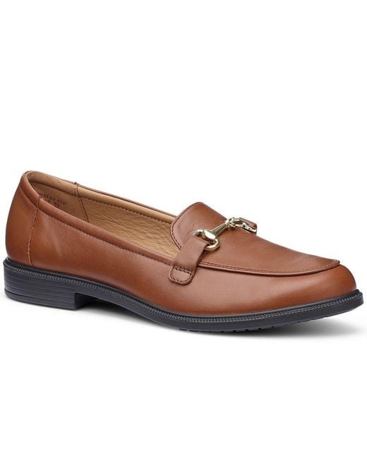 Hotter Brown Clovelly Wide Fit Loafers