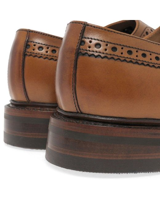 Loake Brown Edward Formal Lace Up Brogues for men