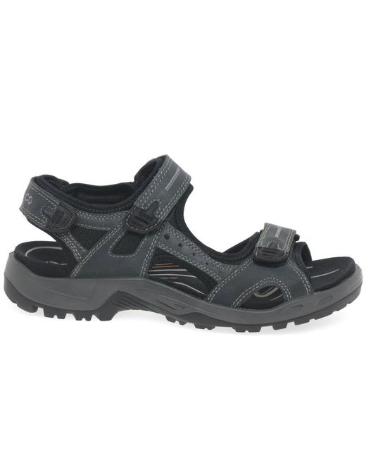 Ecco Black Offroad Walking Sandals for men