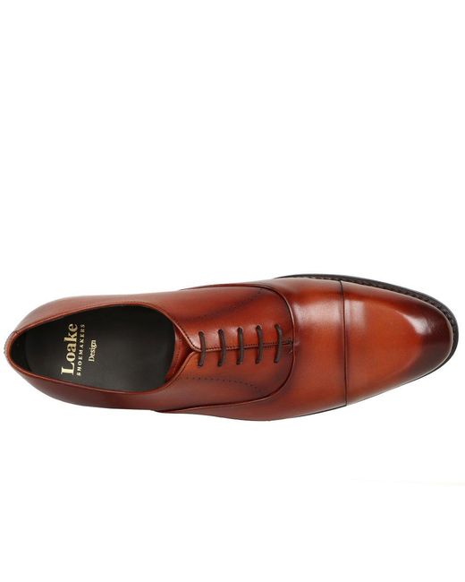 Loake Brown Phoenix Formal Toe Cap Shoes for men
