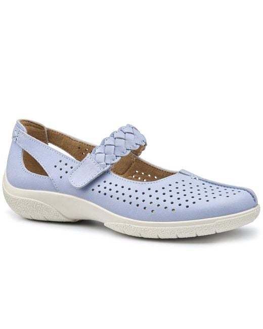 Hotter Blue Quake Ii Wide Mary Jane Shoes
