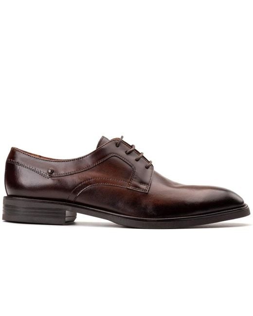Base London Brown Sleeve Lace Up Shoes for men