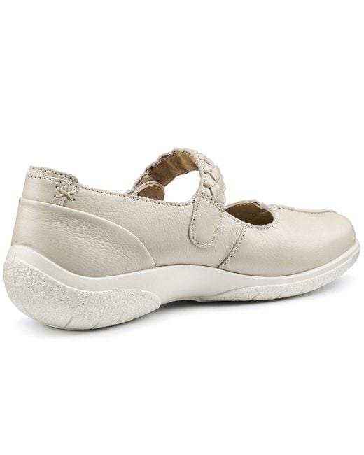 Hotter White Shake Ii Wide Fit Mary Jane Shoes