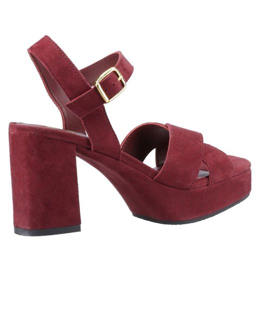Hush Puppies Ophelia Heeled Sandals in Red Lyst Canada