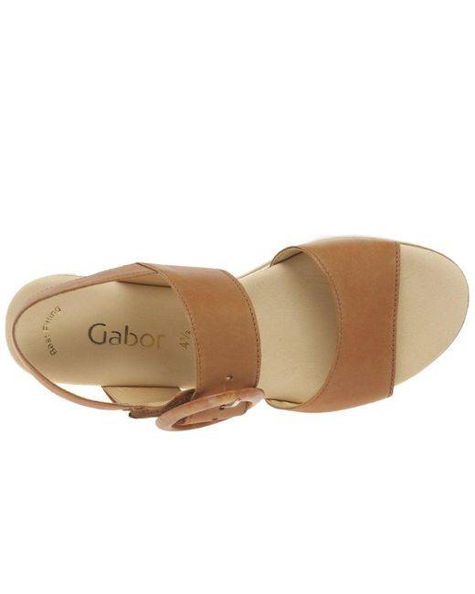 Gabor Multicolor Yeo Wedge Mid Heel Sandals