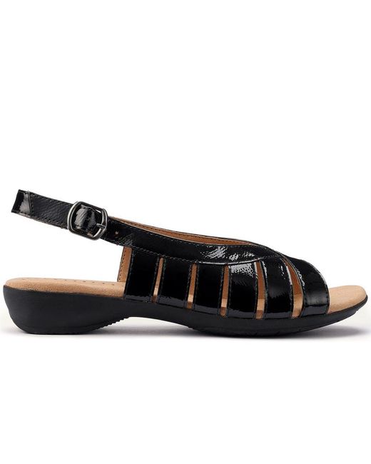 Hotter Blue Sundown Extra Wide Sandals