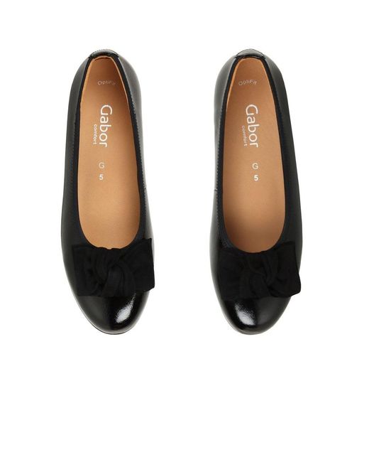 Gabor Purple Picnic Ballet Pumps