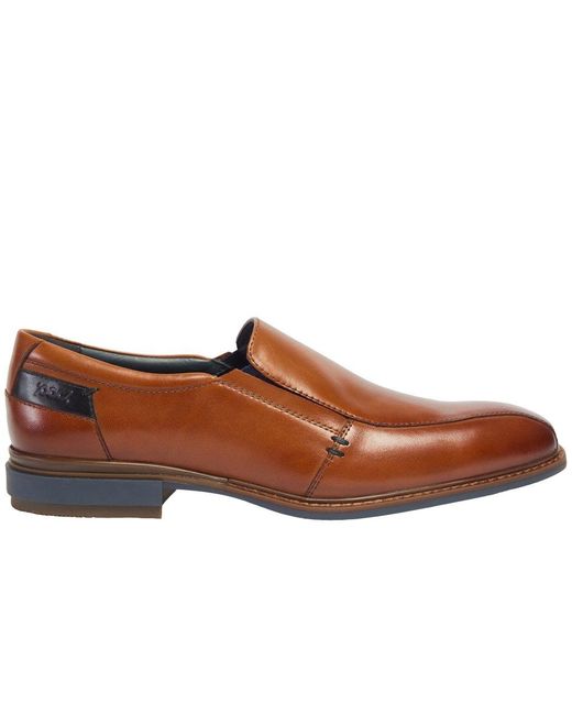 Pod Brown Spear Slip On Shoes for men