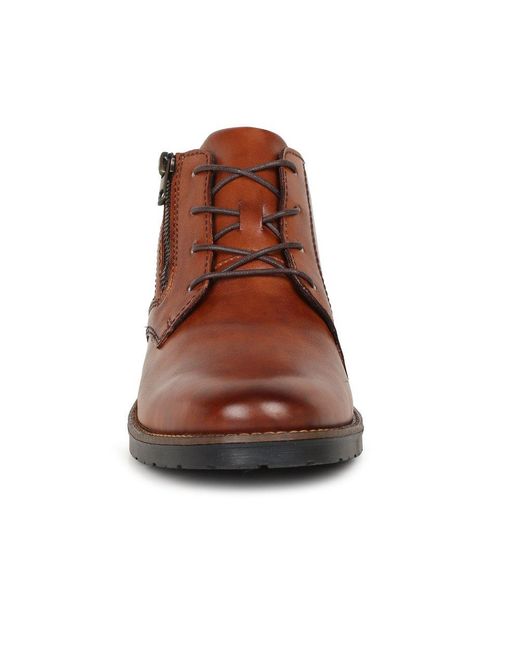 Rieker Brown Topper Boots Colour: 24 Gaucho Lea for men