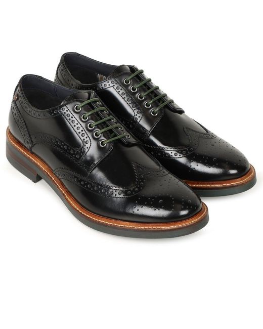 Base London Brown Woburn Brogues for men
