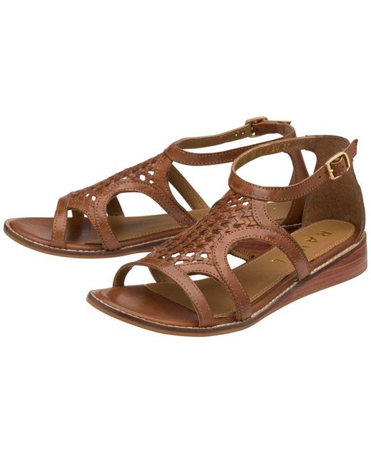 Ravel Brown Cardwell Low Heeled Sandals