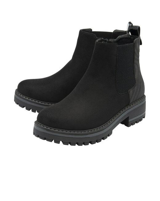 Lotus Black Prescott Ankle Boots