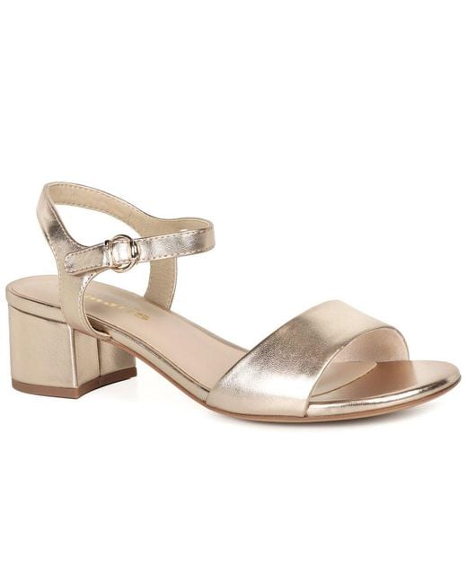 Tamaris Metallic Marigold Sandals