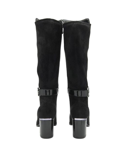 Lotus Black Harwin Knee High Boots