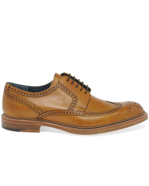 Barker Brown Men's Leather 'bailey Ii' Wing Tip Brogues for men