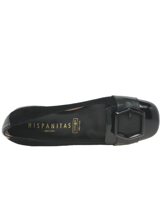 Hispanitas Black Manila Court Shoes