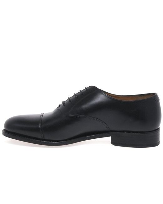 Barker Black Luton Formal Lace Up Oxford Shoes for men